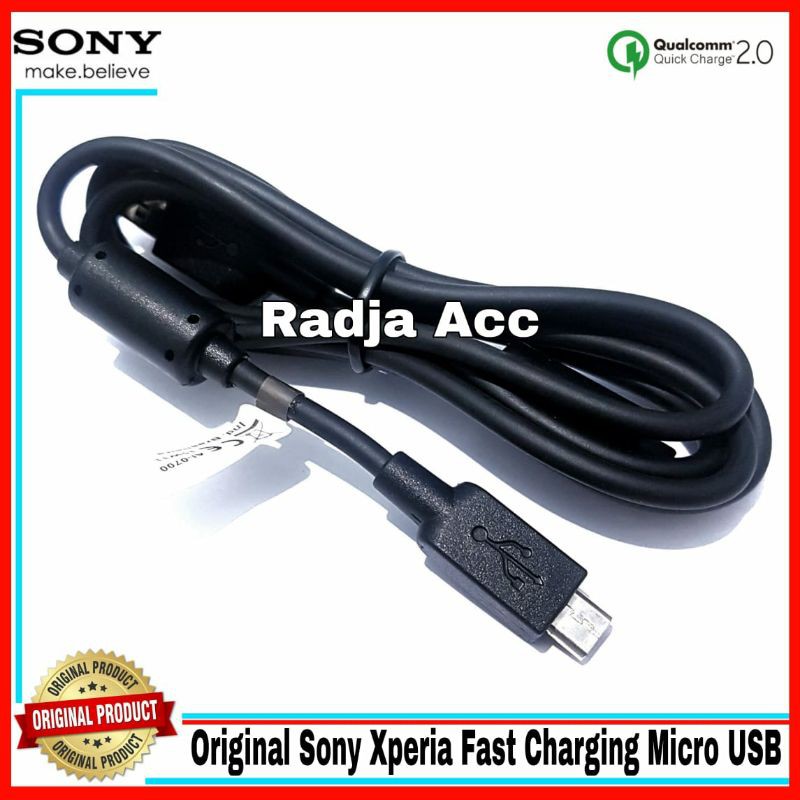 Dây Cáp Sạc 100% Micro Usb Cho Sony Xperia C5 Ultra Dual E3 E4 T3