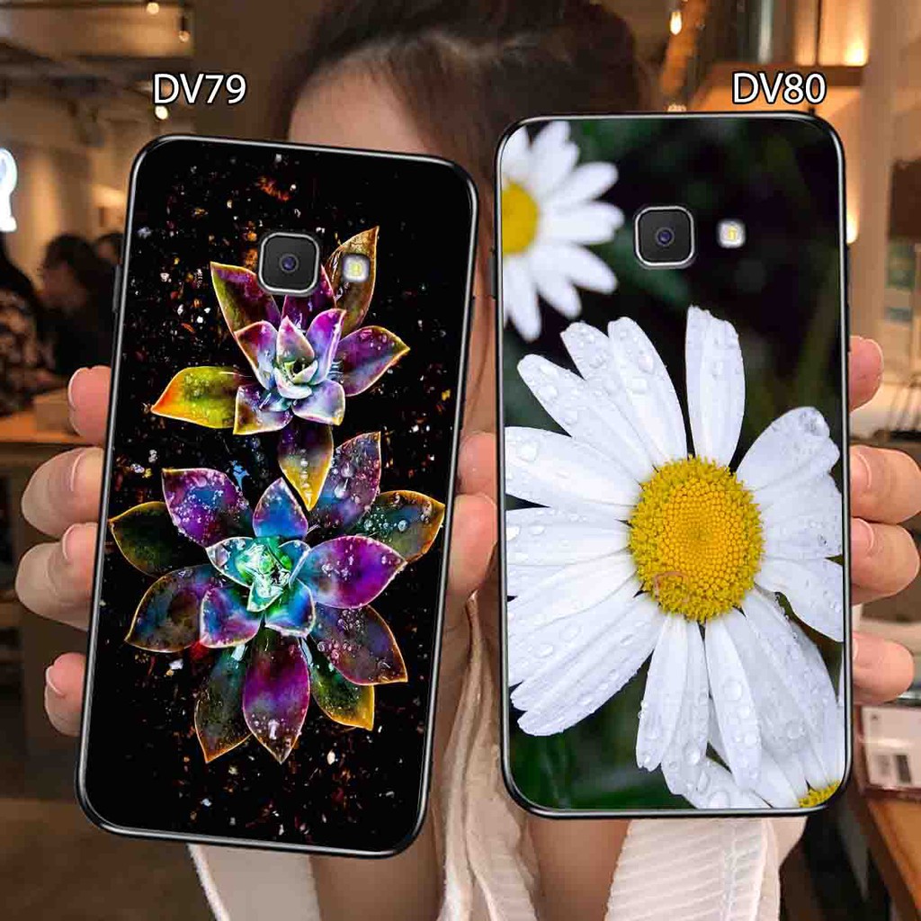 ỐP lưng điện thoại cho SAMSSUNG J7 PRIME , J5 PRIME , J4 CORE - J4 PLUS  chất liệu UV  in hình HOA
