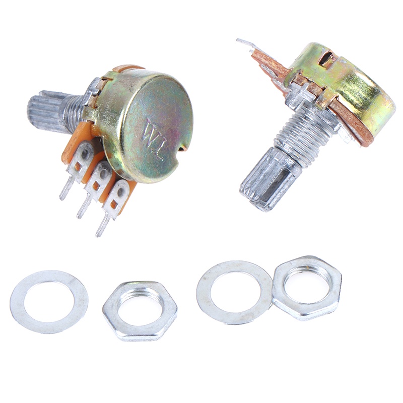 ECSG 5pcs Metal Alloy WH148 1K 2K 5K 10K 20K 250K 500K 1M Wirewound Potentiometer