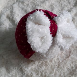 Mũ turban nơ lông