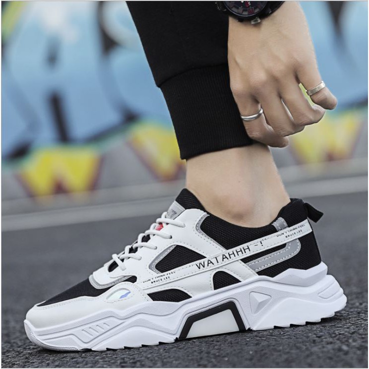 Giày Sneaker Nam WATH Fashion Đế Tăng Chiều Cao Cực Đẹp