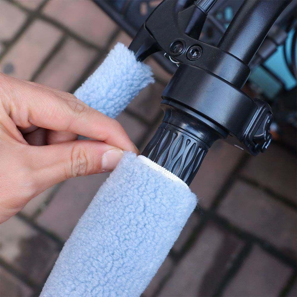 Vỏ Bọc Tay Lái Xe Máy Chất Liệu Dày Dặn Mềm Mại Chống Trượt Tiện Dụng Ốp