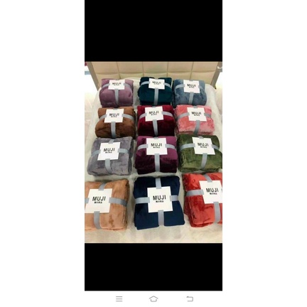 CHĂN NHUNG TUYẾT MUJI SIÊU MỀM MỊN