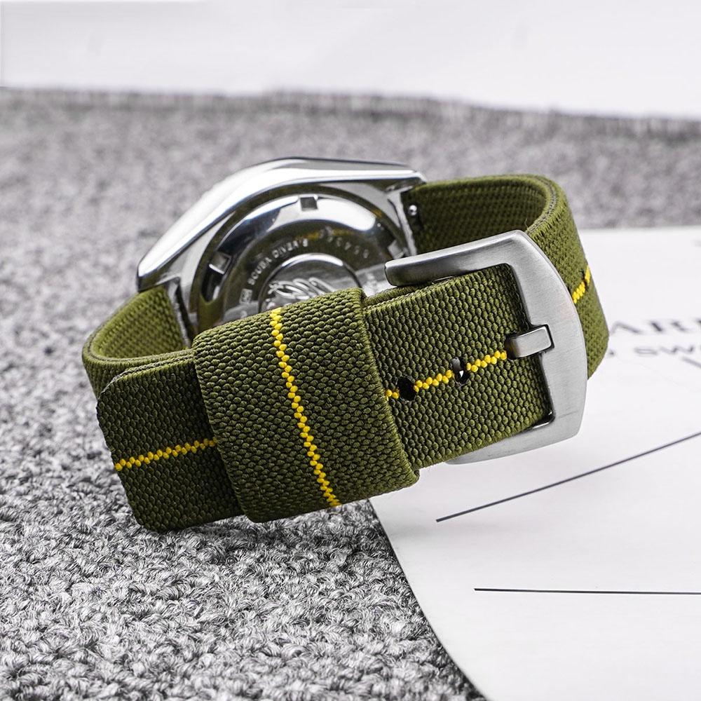 Dây Đeo Đồng Hồ Bằng Nylon Bện 18mm 20mm 22mm 24mm Tháo Gỡ Nhanh Có Khóa Kim Loại Màu Đen Dành Cho Nam Nữ