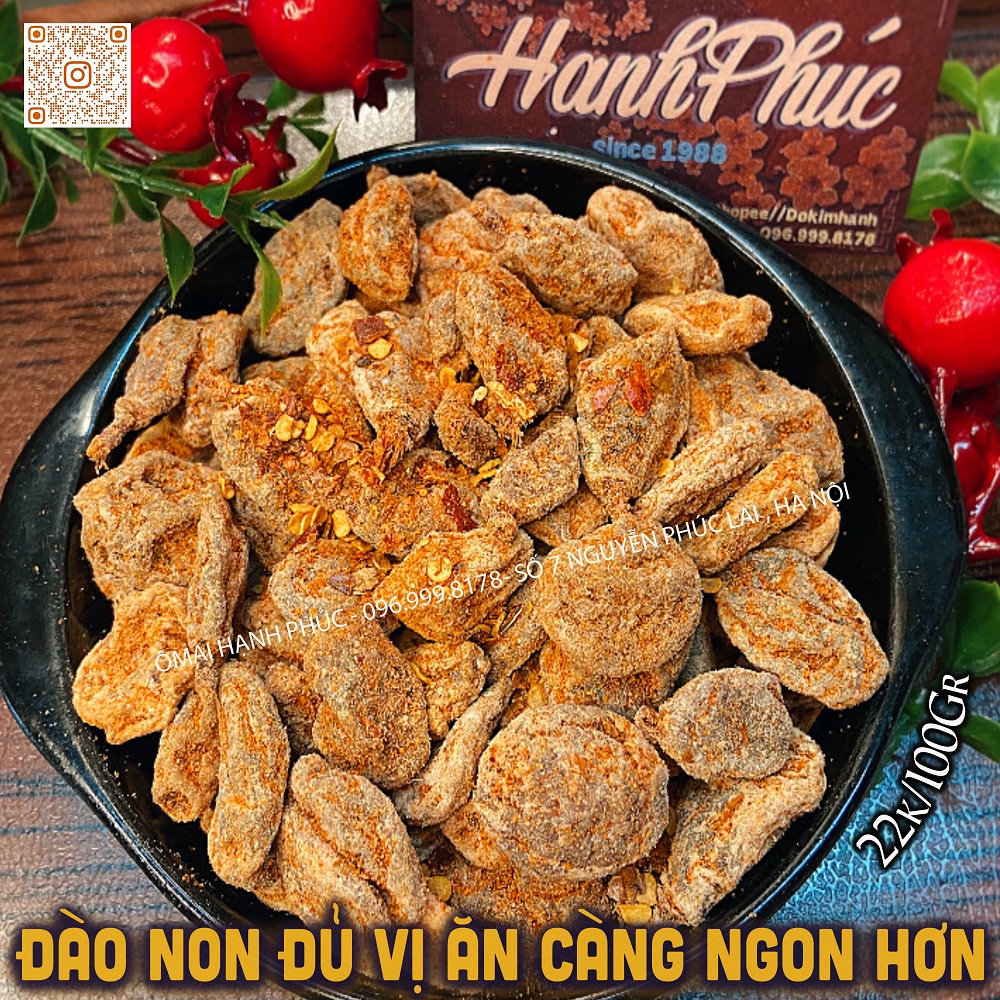 Đào non đủ vị ăn càng ngon hơn 100gr / 300gr / 500gr