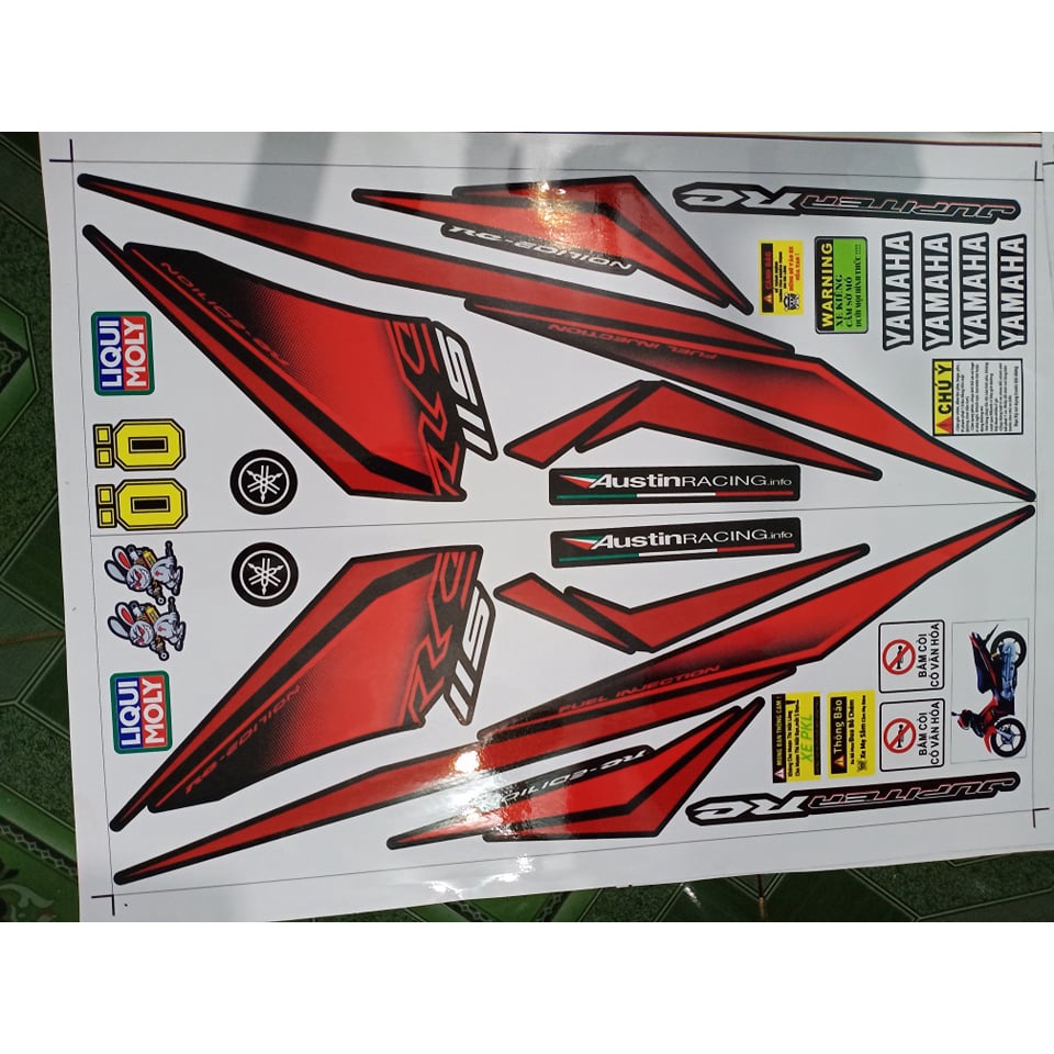 Tem rời jupiter fi 219 đỏ xe đen