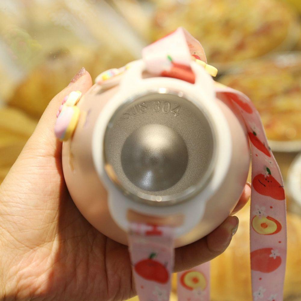 Bình Nước Giữ Nhiệt 500ML Bằng Thép Không Gỉ In Họa Tiết Hoạt Hình Dễ Thương Cho Bé Gái
