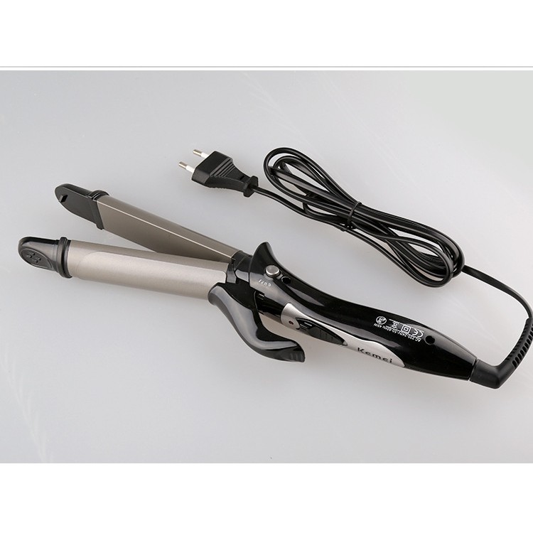 Máy Duỗi Uốn Tóc 2 in 1 Kemei Km 1297
