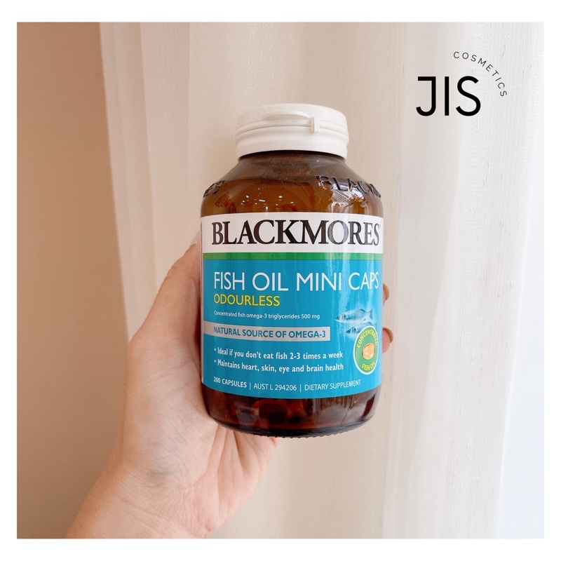 DẦU CÁ KHÔNG MÙI BLACKMORES ODOURLESS FISH OIL ÚC 200 VIÊN