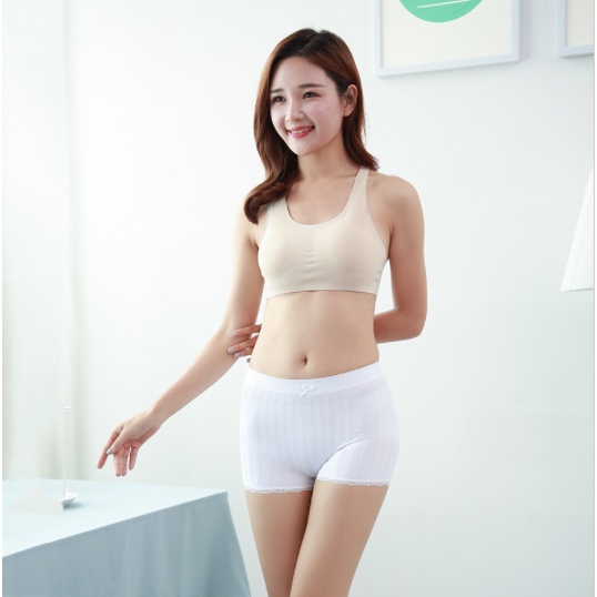 Quần Boxer Mặc Trong Váy Viền Ren Co Giãn Cao Không Đường May Mới Dành Cho Nữ