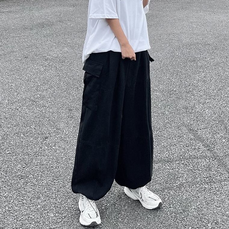 ☞✌Quần Dài Ống Rộng Phong Cách Retro Đường Phố Nhật Bản Cho Nam