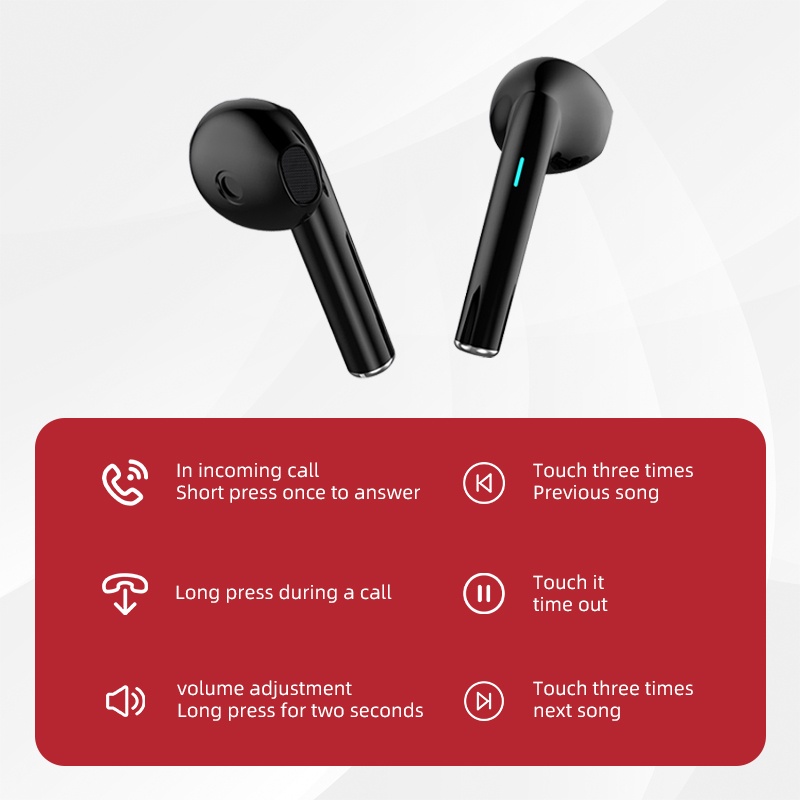 Bộ Tai Nghe Không Dây Bluetooth TWS J01 Chống Ồn Chất Lượng Cao