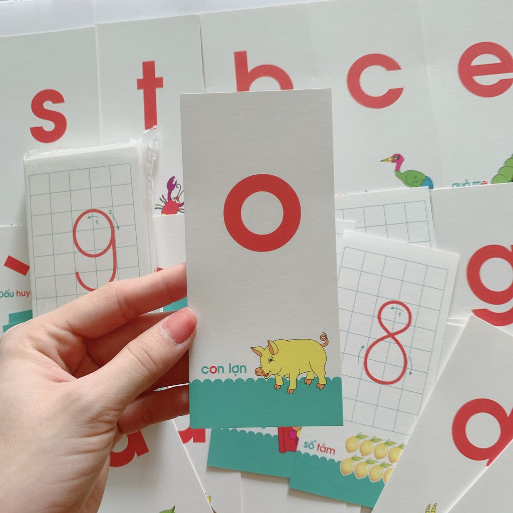 Bộ Thẻ Học Flashcard Thông Minh Học Chữ Cái Và Số Đếm Cho Bé