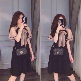 Đầm xoè phối lưới big size từ 60-85kg