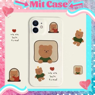 Ốp lưng iPhone Ốp Da Nhựa Dẻo Hình Gấu Nâu Cute  iPhone 7plus/8plus/x/xs/xs max/11/11pro/11 pro max/12/12pro/12promax