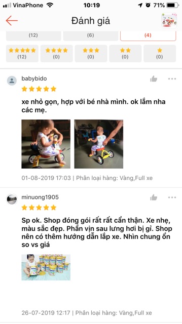 XE ĐẠP BA BÁNH MINI CHO BÉ 1-4 TUỔI