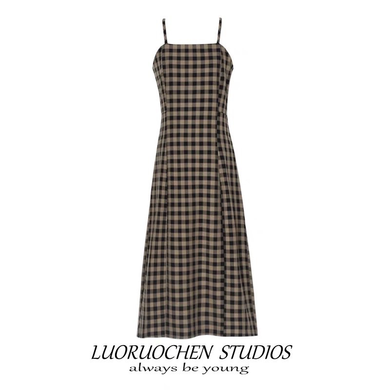 VÁY 2 DÂY CARO VINTAGE ULZZANG 🧸