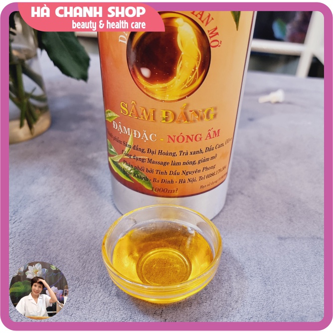 Tinh Dầu Giảm Mỡ Bụng Chiết Xuất Sâm Đắng Đậm Đặc Gấp Đôi Chai 1000ml Dầu Massage Tan Mỡ Nóng Ấm Làm Săn Chắc Bụng