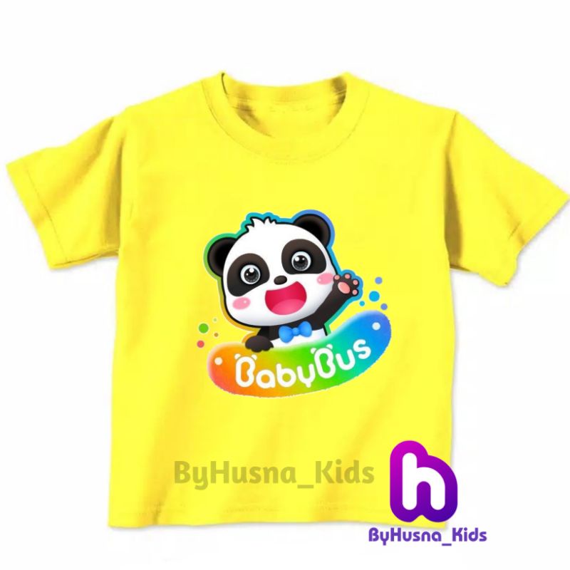 Áo thun cho bé trai và bé gái in hình hoạt hình BABYBUS dễ thương, chất liệu cotton mềm mịn thoáng mát NTShirt 04