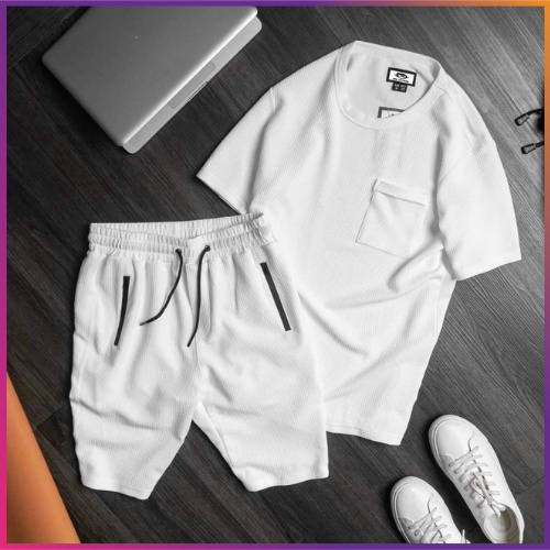 Đồ Bộ Nam, Thể Thao Nam Quần Áo Cộc Tay Vải Linen Hót Trend Hè 2022