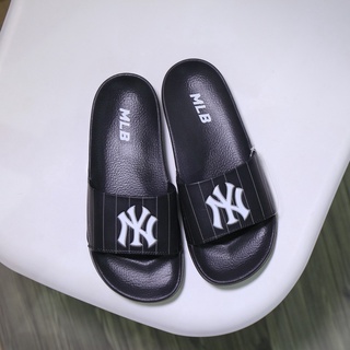 dép mlb-ny quai ngang nam nữ màu basic