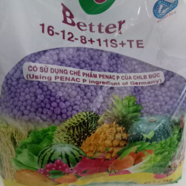 Phân bón NPK 16-12-8+11S+TE
