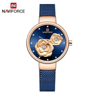 NAVIFORCE NF5013 Women Casual Fashion Mesh Band Analog Quartz Watch