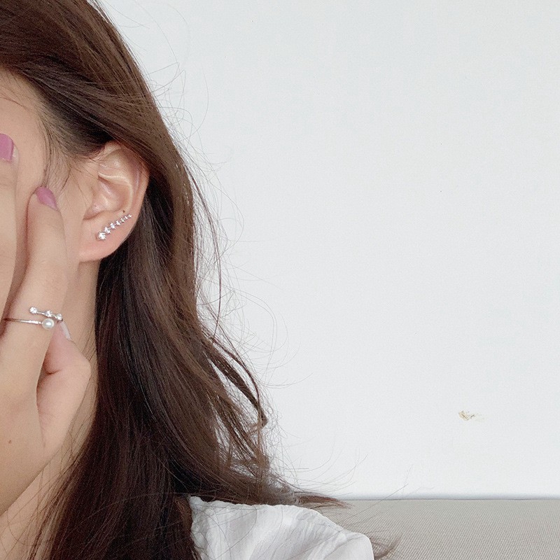 Khuyên tai đính đá zircon chất lượng AAA thời trang
