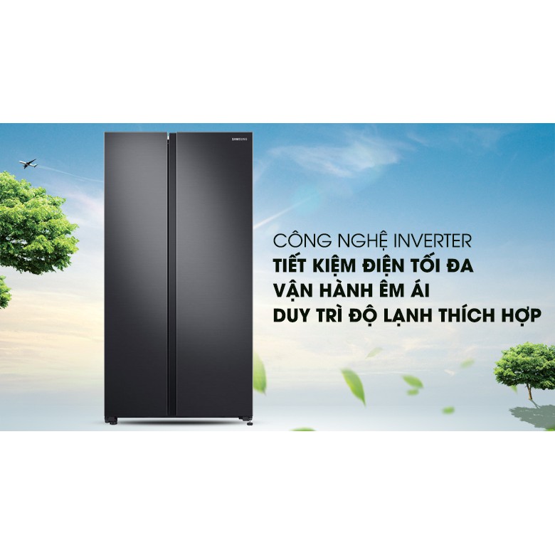 Tủ lạnh Samsung 680L Side by side RS62R5001B4/SV