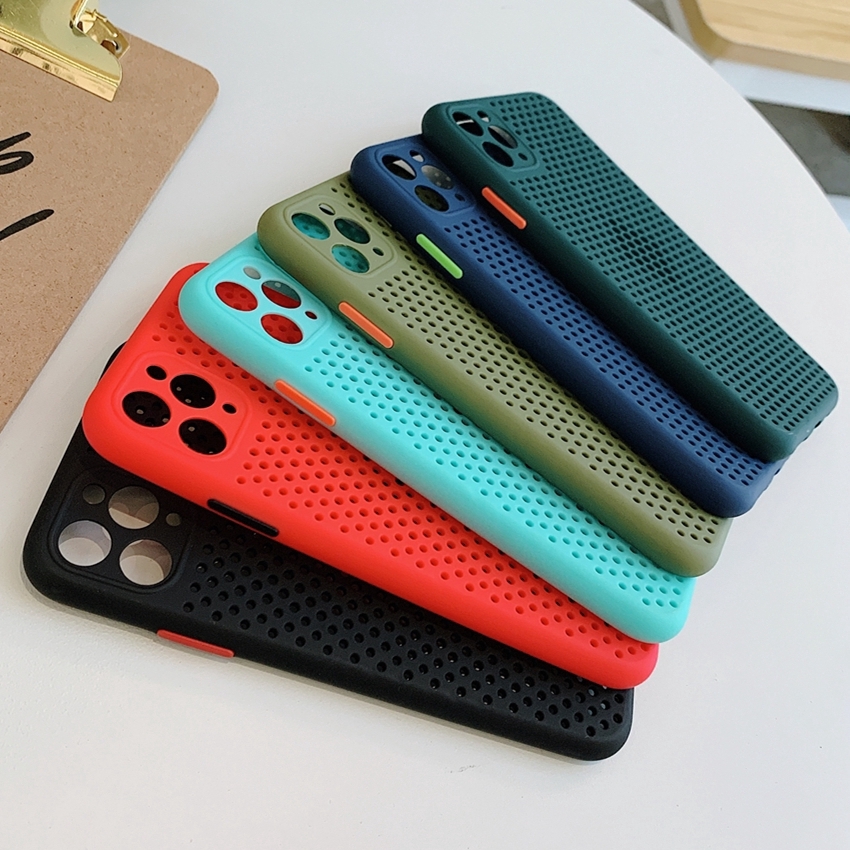 Ốp điện thoại kiểu tổ ong tản nhiệt nhiều màu lựa chọn cho  iPhone 6/6s/7/8/6 Plus/6s Plus/7 Plus/8 Plus