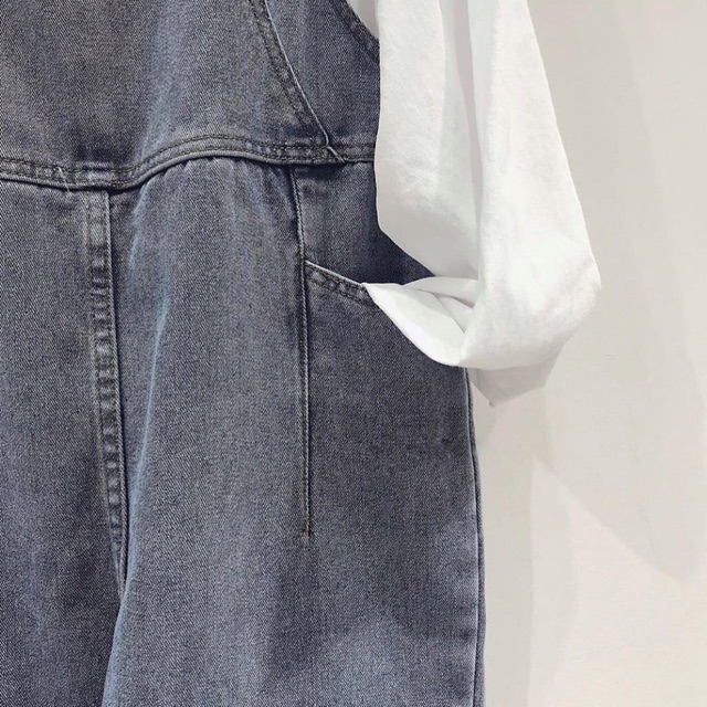 Yếm Quần Jean Cắt Gấu VINTAGE Unisez | BigBuy360 - bigbuy360.vn
