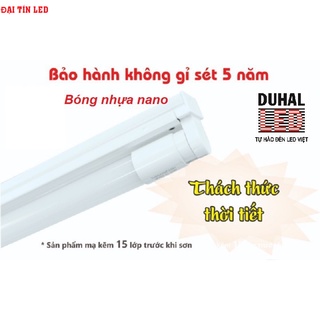 Bộ máng đèn led nhựa nano 0.6m, 1m2 batten t8 duhal kdhd320