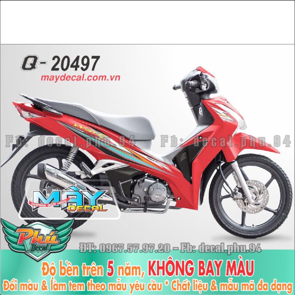 Tem rời Wawe đỏ (K) -1
