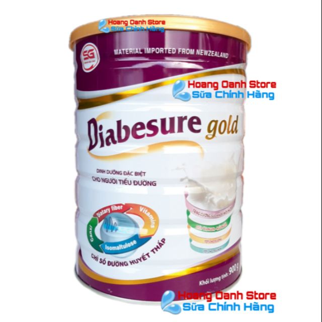 Sữa cho người tiểu đường - Diabesure gold 900g - Sữa dinh dưỡng cho người đái tháo đường - Tiểu đường