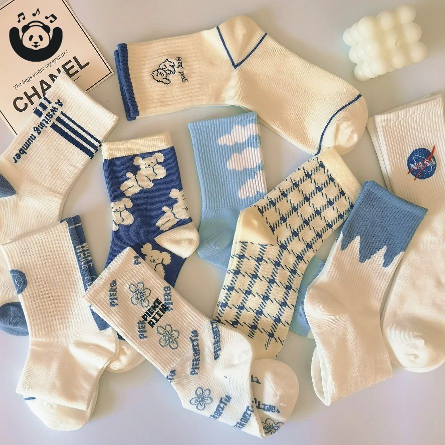 Đôi vớ thể thao in họa tiết đa dạng thời trang