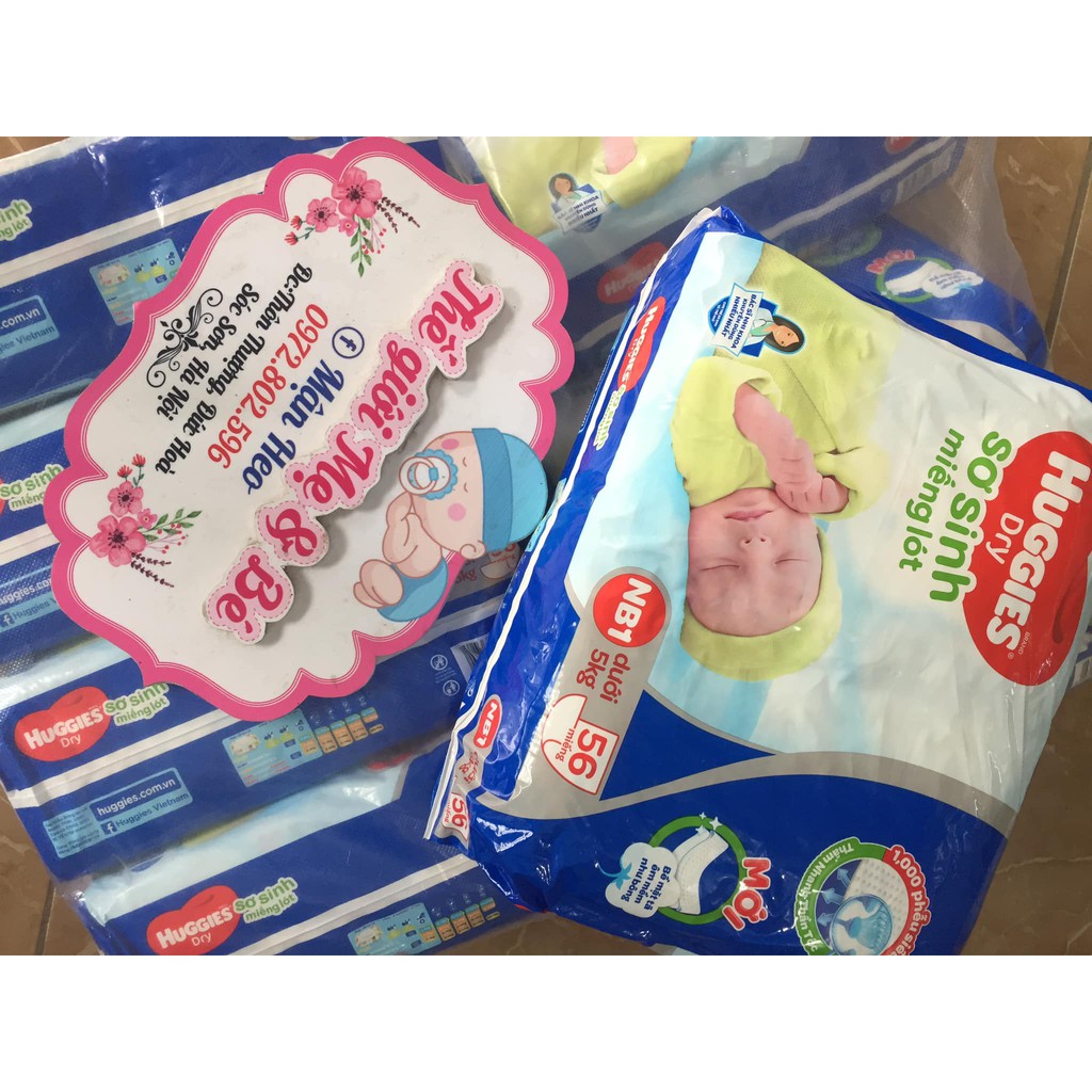 Miếng Lót Sơ Sinh Huggies Dry Newborn (56 miếng)