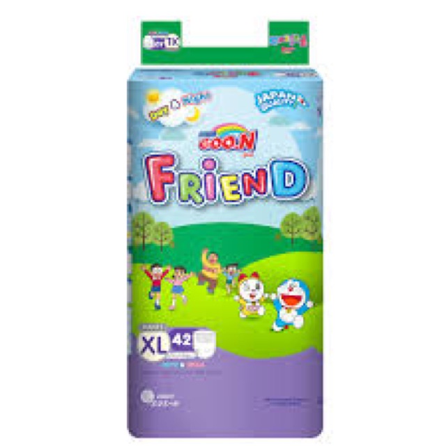 (Kẹp 5 miếng) Bỉm quần Goon friend S62/M58/L48/XL42/XXL34