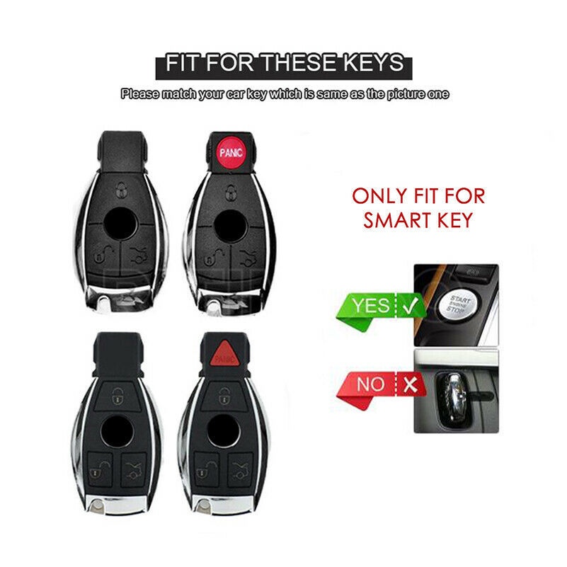 Bao Da Bọc Chìa Khóa Điều Khiển Từ Xa Cho Mercedes Benz C Class W205 E Class W212 A B S GLC GLA GLK