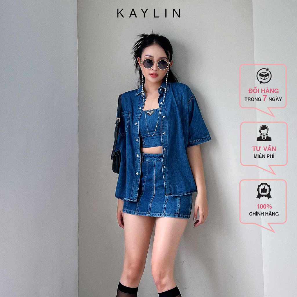 Sơmi jean phối áo ống N1782 - KAYLIN