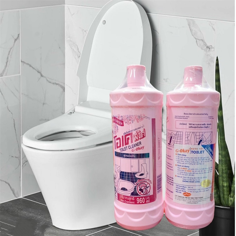 NƯỚC TẨY BỒN CẦU NHÀ VỆ SINH OKAY THÁI LAN 960 ML.