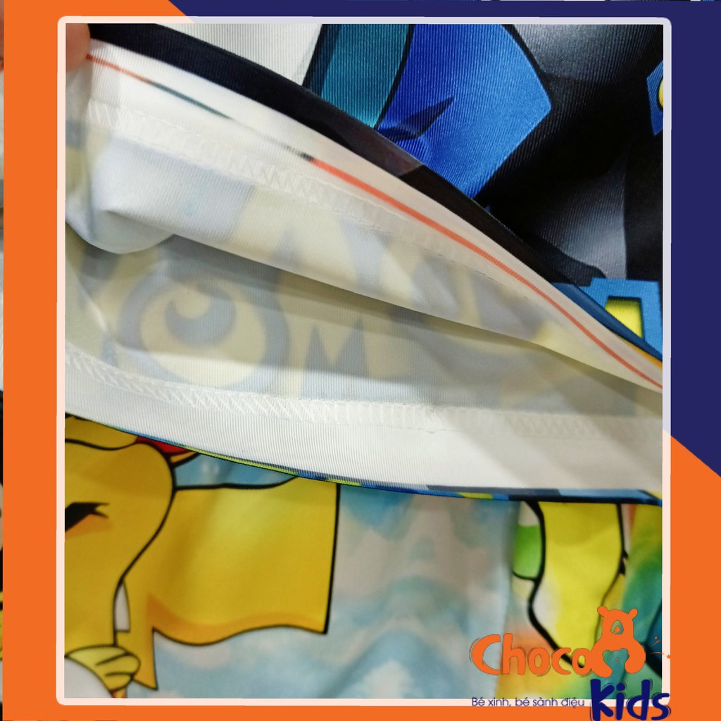 ĐỒ BỘ POKEMON IN 3D CHO BÉ TRAI ÁO TAY NGẮN THUN LẠNH CAO CẤP KUN KUN BỘ BÉ TRAI SIZE ĐẠI