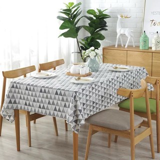 Khăn trải bàn vải bố tông xám nhạt