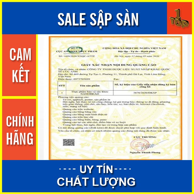 VIÊN SỦI NANO HEAD- XÓA TAN NỖI LO RỐI LOẠN TIỀN ĐÌNH-TUÝP 20 VIÊN