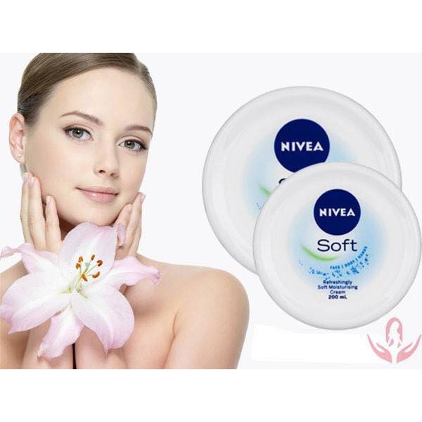 Kem dưỡng ẩm NIVEA SOFT 200ML dưỡng ẩm trắng da nivea ttshop