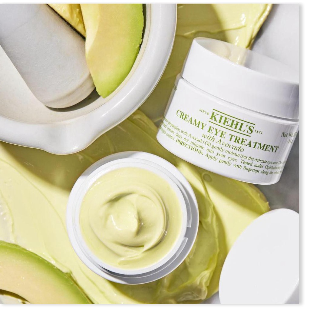 [Mã giảm giá mỹ phẩm chính hãng] Kiehl's Creamy Eye Treatment With Avocado - Kem Mắt, Dưỡng Ẩm Sâu [02 Loại Dung Tích: 1