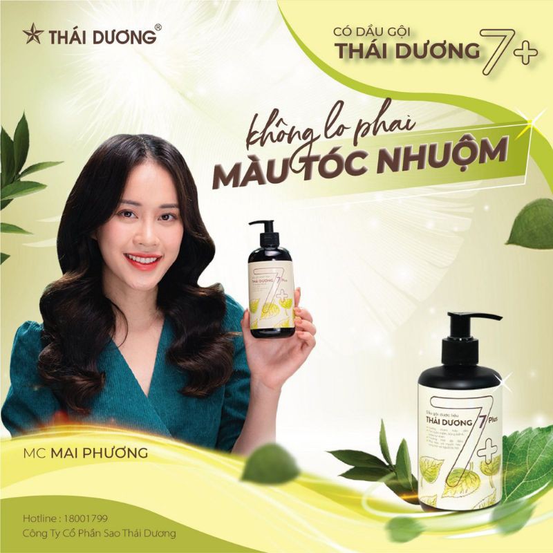 Dầu gội dược liệu Thái Dương 7 Plus giúp tóc suôn mềm, khỏe tự nhiên