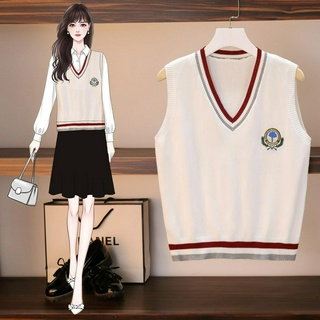 Áo khoác sweater không tay cổ V thời trang phong cách Hàn Quốc 2020