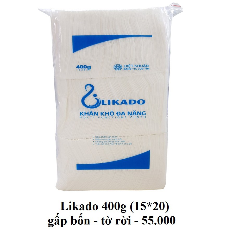 [Mã SKAMPUSHA9 giảm 8% đơn 250K] [LIKADO] Giấy khô đa năng likado 300g kích thước(14*20cm)khoảng 270 tờ(5 gói)