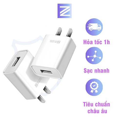 Củ sạc nhanh iphone samsung chính hãng ZUZG 10w 5v-2a UC02