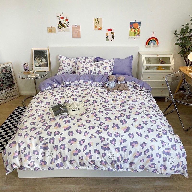 Bộ Chăn Ga Gối ❤️ cotton poly 5 món hè đủ size đệm đáng yêu miễn phí bo chun nhập khẩu hàn quốc Mượt Decor